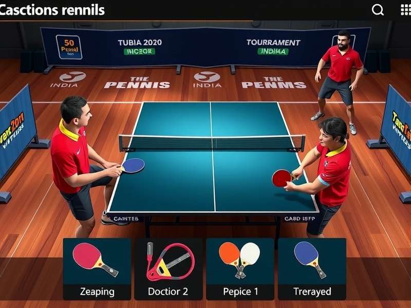 Indian players competing in Grand Table Tennis Virtuoso tournament