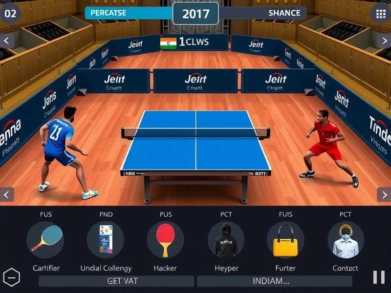 Grand Table Tennis Virtuoso gameplay screenshot showing realistic table tennis action